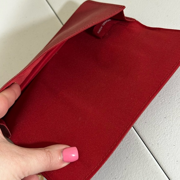 Michael Kors Red Clutch - Picture 5 of 8